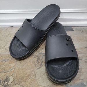 Crocs Crocband III Slide Sandals Flip Flops Slip On Black Men’s 12